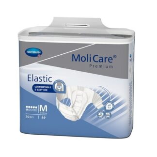 Fralda Molicare Premium Elastic 6gotas Tamanho M 30unidades