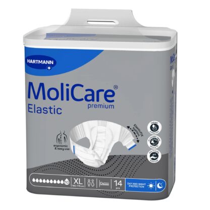 Fralda Molicare Premium Elastic 10gotas Tamanho XL 14unidades