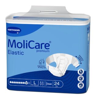 Fralda Molicare Premium Elastic 9gotas Tamanho L 24unidades