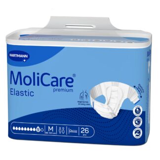 Fralda Molicare Premium Elastic 9gotas Tamanho M 26unidades