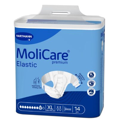 Fralda Molicare Premium Elastic 9gotas Tamanho XL 14unidades