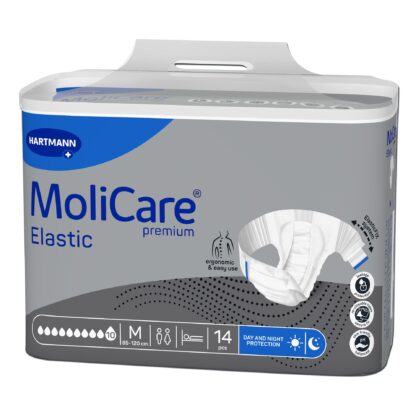 Fralda Molicare Premium Elastic 10gotas Tamanho M 14unidades