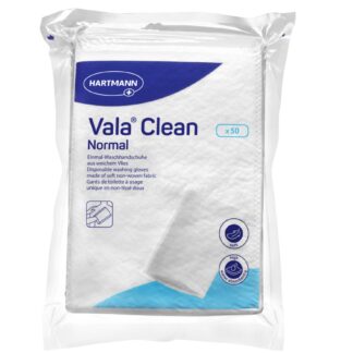 Luvas de Lavagem Descartáveis Vala Clean Normal 50unidades